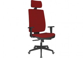 Cadeira-Brizza-Presidente AC-Soft-Piramidal-Poliéster-Vermelha-HS-Móveis3